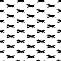 Seamless pattern with hand drawn cross symbols vector