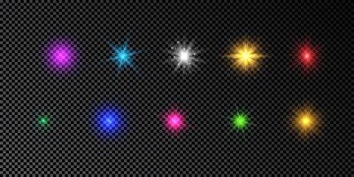 Light effect of lens flare vector