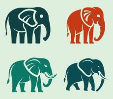illustration of an elephant, featuring clean lines and minimalistic design, suitable for various scales and uses. vector