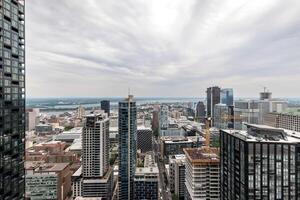 Montreal Canada Quebec downtown on 2024-06-06 from 44th floor photo