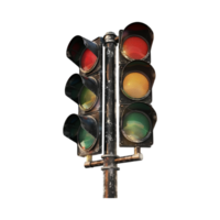 Traffic Signal on Transparent Background png