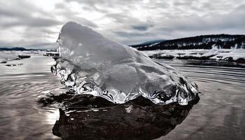 ice on the water photo