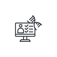gene expression icon. .Editable stroke.linear style sign for use web design,logo.Symbol illustration. vector