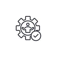Ability icon. .Editable stroke.linear style sign for use web design,logo.Symbol illustration. vector
