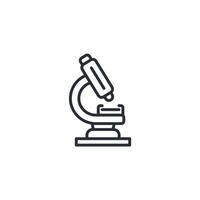 microscope icon. .Editable stroke.linear style sign for use web design,logo.Symbol illustration. vector