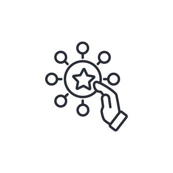 dexterity icon. .Editable stroke.linear style sign for use web design,logo.Symbol illustration. vector