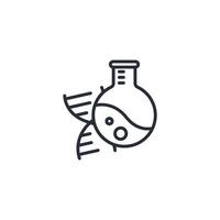 biology icon. .Editable stroke.linear style sign for use web design,logo.Symbol illustration. vector