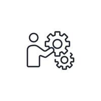 practice icon. .Editable stroke.linear style sign for use web design,logo.Symbol illustration. vector