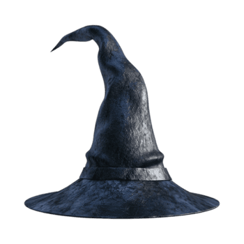 halloween häxa hatt på transparent bakgrund png