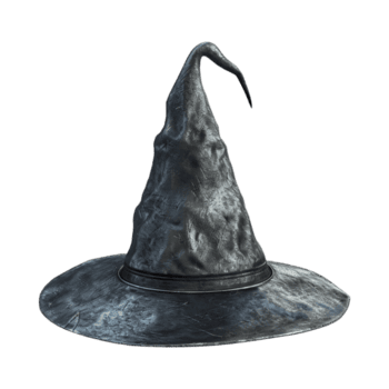 halloween häxa hatt på transparent bakgrund png