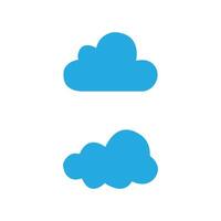 Beautiful Cloud flat design cloudy set isolated on White background Set of cartoon cloud in a illustration vector