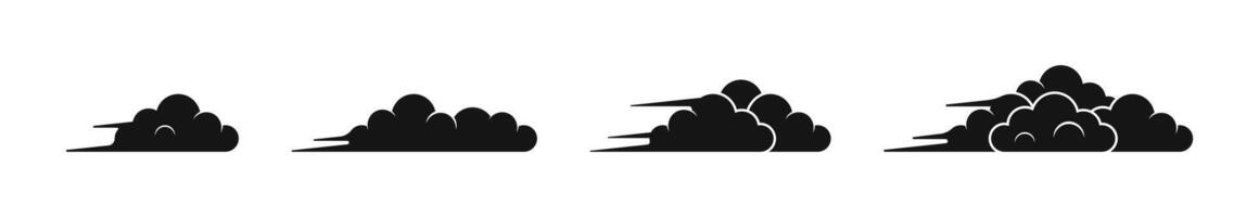 Cloud shpes. Clouds. Cloud silhouettes. Cloud icons. clouds vector