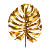 Gold Palm Leaf on Transparent Background png