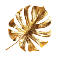 Gold Palm Leaf on Transparent Background png