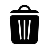 Delete black icon illustration vector