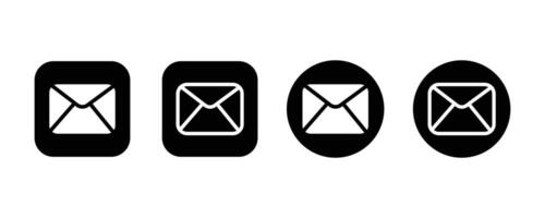 Email icon set illustration. Mail sign vector