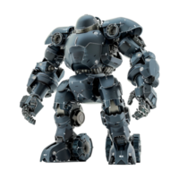 Small Robot Standing on Transparent Background png