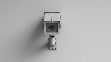 CCTV camera on white background photo