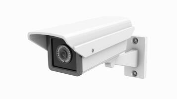 CCTV camera on white background photo