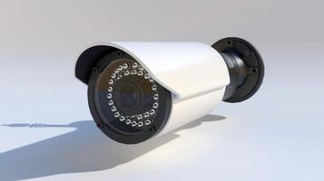 CCTV camera on white background photo