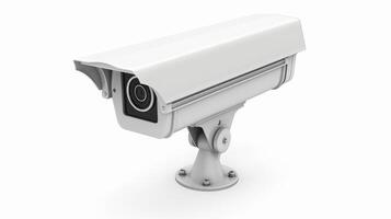 CCTV camera on white background photo