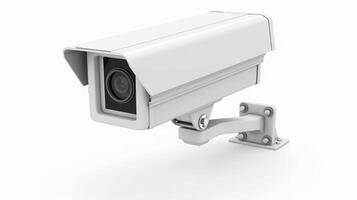 CCTV camera on white background photo