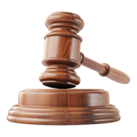 Judge gavel on Transparent Background png
