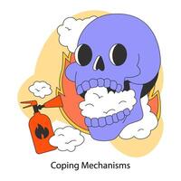 Coping mechanisms. Strategy to face of stress and or trauma to help manage vector