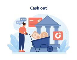 DeFi, decentralized finance. Smart distributed ledger vector