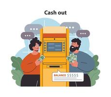 DeFi, decentralized finance. Smart distributed ledger vector
