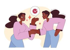 Authenticity. Congruence and consistency of self-image and personality. vector