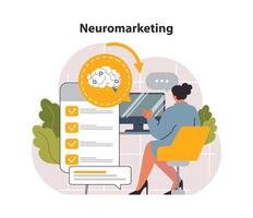 Neuromarketing. Marketing campaign based on customer behavior vector