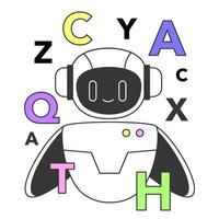 Prompt-engineering to a artificial neuron network. Artificial intelligence vector