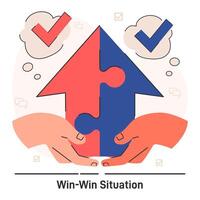 Conflict management. Character with conflict resolution skill. Person vector