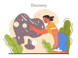Curiosity set. Inquisitiveness and openness to new ideas and concepts. vector