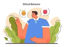 Leadership skill. Top manager professional quality leading a work team vector
