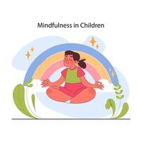 Child cognitive development. Process of kids intelligence, creativity and personality vector