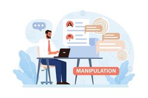 Manipulation. Psychological control method. Domination exploitation vector