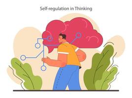 Critical thinking skill. Strategic decision-making, brainstorming and solution vector