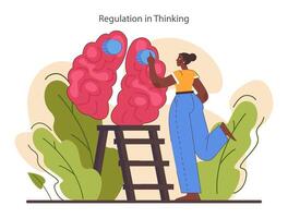 Critical thinking skill. Strategic decision-making, brainstorming vector