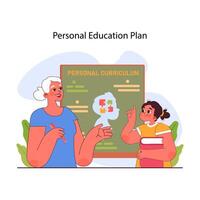 Inclusive education. Equal educational opportunities and accessible environment vector