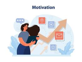 Personal growth. Motivation. Ambitious character' persistence vector