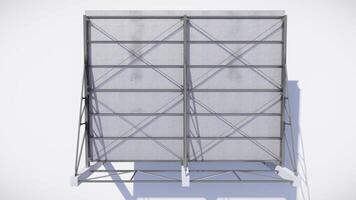 Large parking roof 3D model and illustration with design elements such as metal, architecture. photo