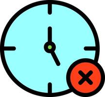 No Time Icon Design vector