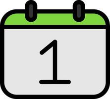 1 Date Icon Design vector