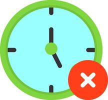 No Time Icon Design vector