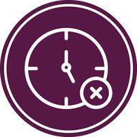 No Time Icon Design vector