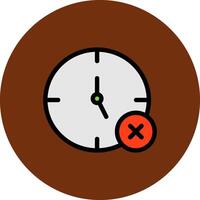 No Time Icon Design vector