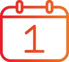 1 Date Icon Design vector