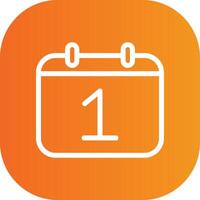 1 Date Icon Design vector